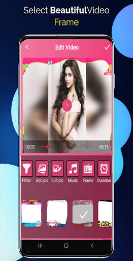 Full screen Photo Video Maker with songs Animation screenshot 3