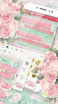 Pink Flower Keyboard screenshot 3