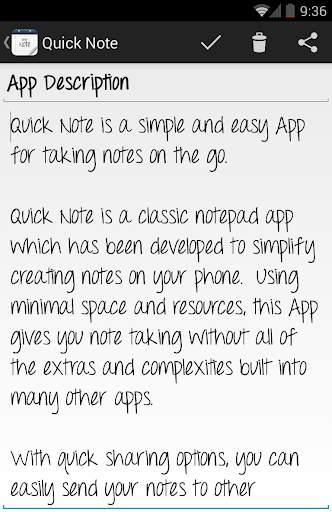 Quick Note screenshot 2