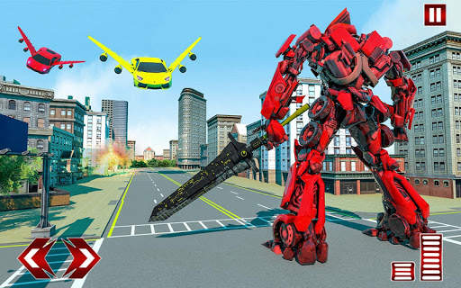 Flying Car Robot Game - Robot Transforming Games screenshot 6