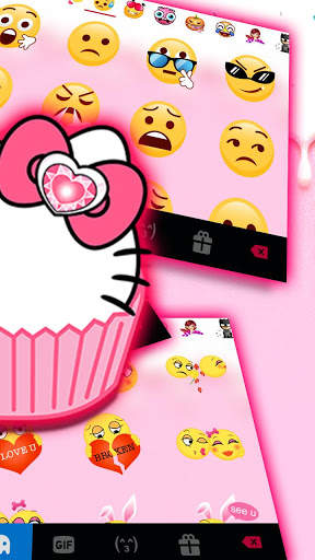 Cat Cupcake कीबोर्ड थीम स्क्रीनशॉट 4