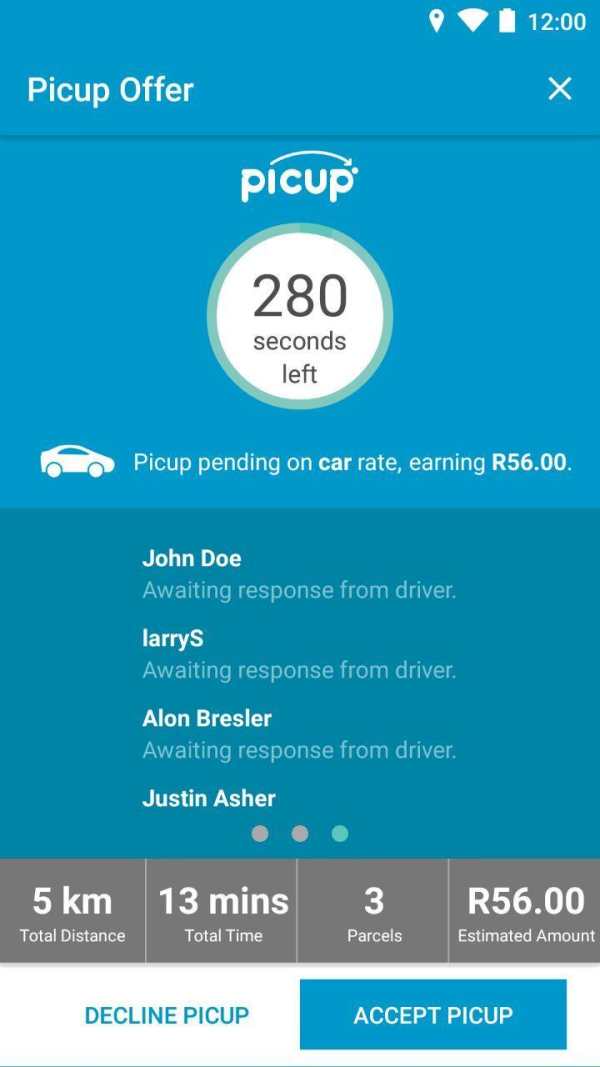 Picup Driver App screenshot 2