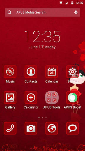 Travel with lover APUS theme screenshot 1