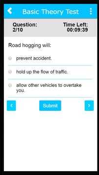 SG Driving Theory Lite screenshot 2