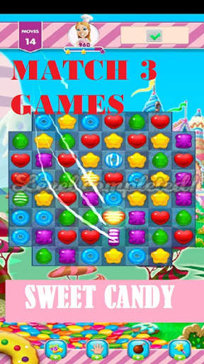 Match 3 Games : Sweet Sugar Candy screenshot 1