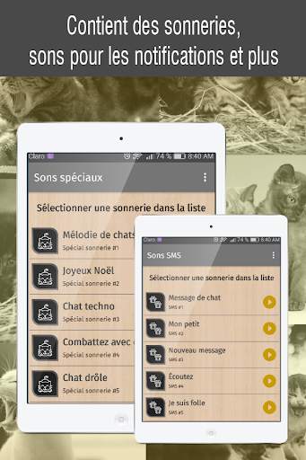 Sonneries de chats gratuites, sons chat qui miaule screenshot 9
