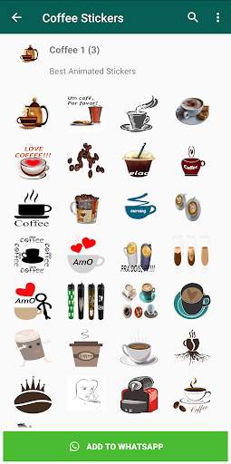 Coffee Stickers for WhatsApp screenshot 3