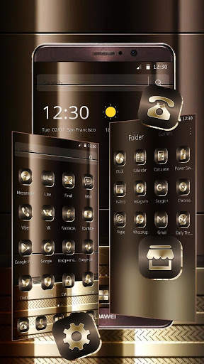 Gold Brown Business Luxury Theme screenshot 4
