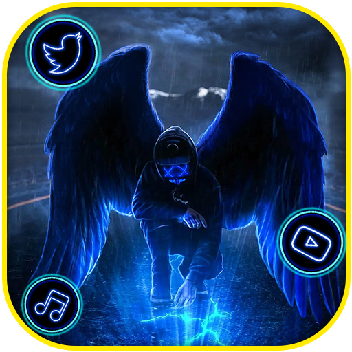 Fake, Mask, Neon, Angel Themes &amp; Wallpapers icon