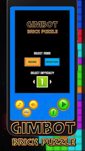 Gimbot - Classic Brick Puzzle Games screenshot 1