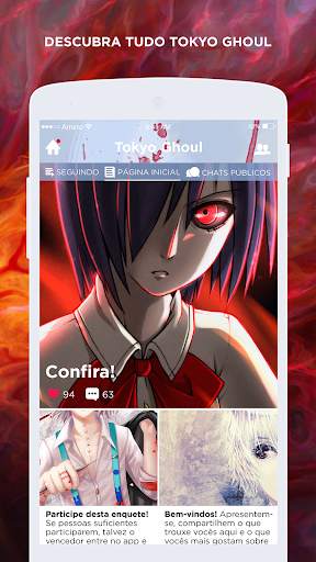 Tokyo Ghoul Amino em Português screenshot 2