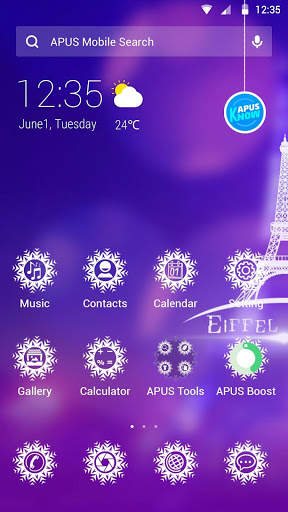 Romance-APUS Launcher theme screenshot 1