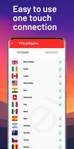 VPN Philippines - Free VPN Proxy & Secure Service‏ screenshot 4