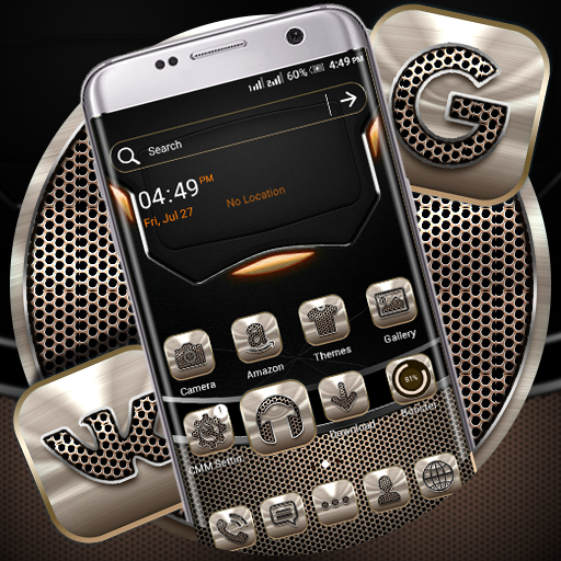 Metalic Launcher Theme أيقونة