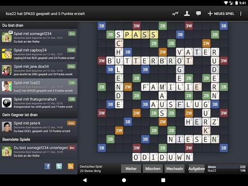 Wordfeud screenshot 1