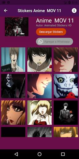 Animated anime stickers for WhatsApp. screenshot 4