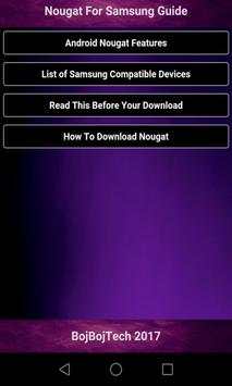 Nougat update Samsung guide screenshot 1
