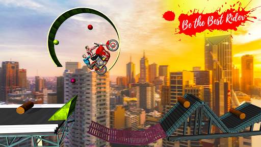 Bike Stunt race offline riding game screenshot 2