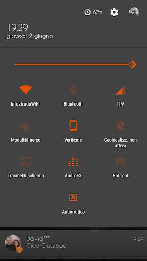 Material Orange CM Theme screenshot 3