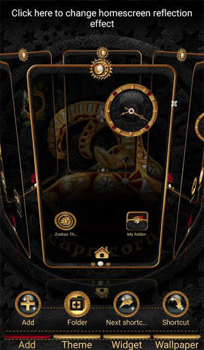 TSF NEXT ADW Nova LAUNCHER GOLD PEARL ZODIAC THEME screenshot 8