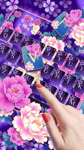 Purple Flower keyboard screenshot 2