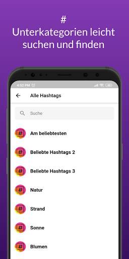 Hashtags - Die besten deutschen Instagram-Hashtags screenshot 3