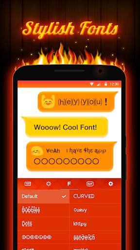 Flame Keyboard Theme screenshot 3