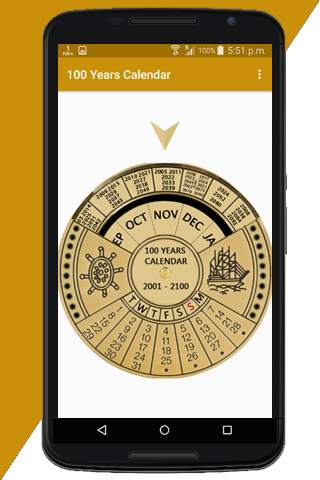 100 Years Calendar screenshot 2