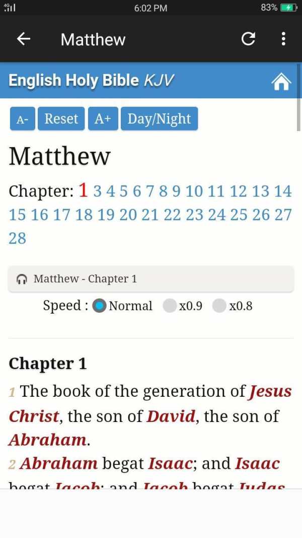 Audio Bible KJV Free - King James Bible App screenshot 3