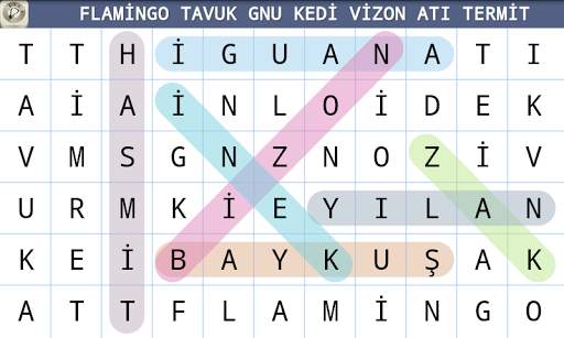 Türkçe Sözcük Bulmaca screenshot 1