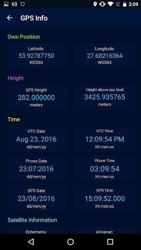 GPS-Status Data: Signal,Radars screenshot 3