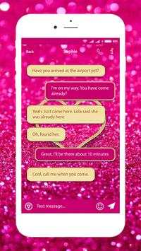 Glitter SMS themes - Message for Girls screenshot 3