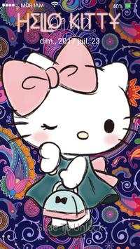 Hello pink kitty princess unicorn rainbow locker screenshot 1