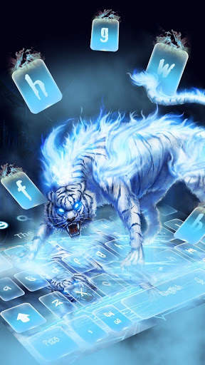 Fantasy Flaming Tiger Keyboard screenshot 1