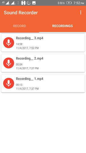 Sound Recorder screenshot 2