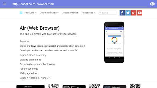 Air (Web Browser) screenshot 5