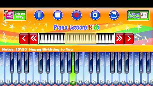 Piano Lessons Kids screenshot 1
