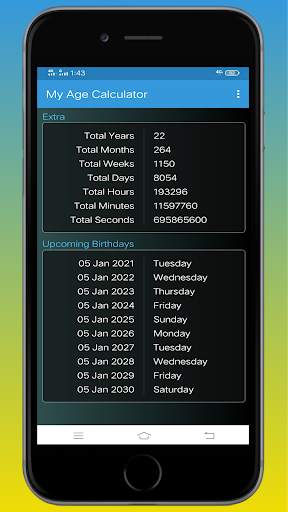 My Age Calculator screenshot 2