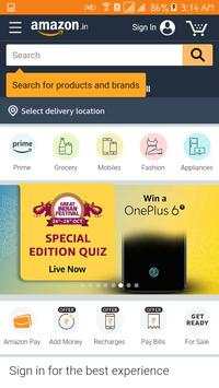 Amazon India screenshot 1