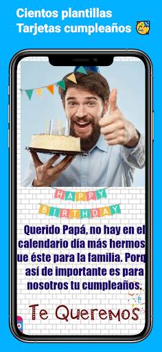 Tarjetas de cumpleaños con foto y nombre screenshot 2
