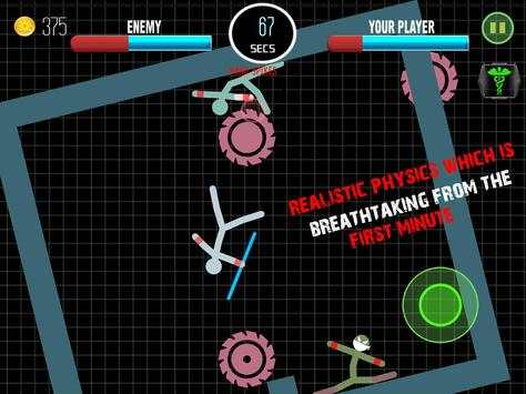 Stickman Fight 2 Speler Fysica Games screenshot 5