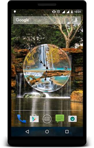 Waterfall Clock Live Wallpaper screenshot 8