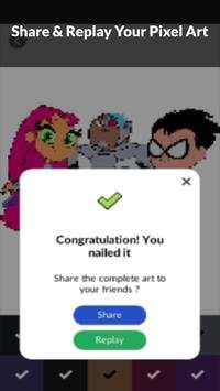 Coloring By Number Teen Titans Go Pixel Art Games screenshot 4