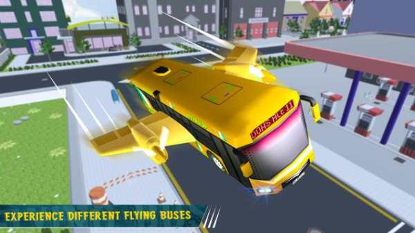 Futuristic Flying Bus Driving Simulator 2020 screenshot 1
