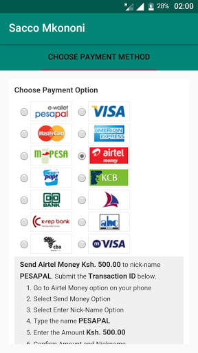 Sacco Mkononi screenshot 4