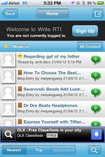 Mobile RTI screenshot 1