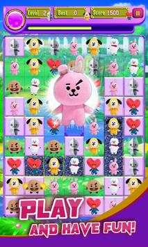 Puzzle BT21 legend match three screenshot 2