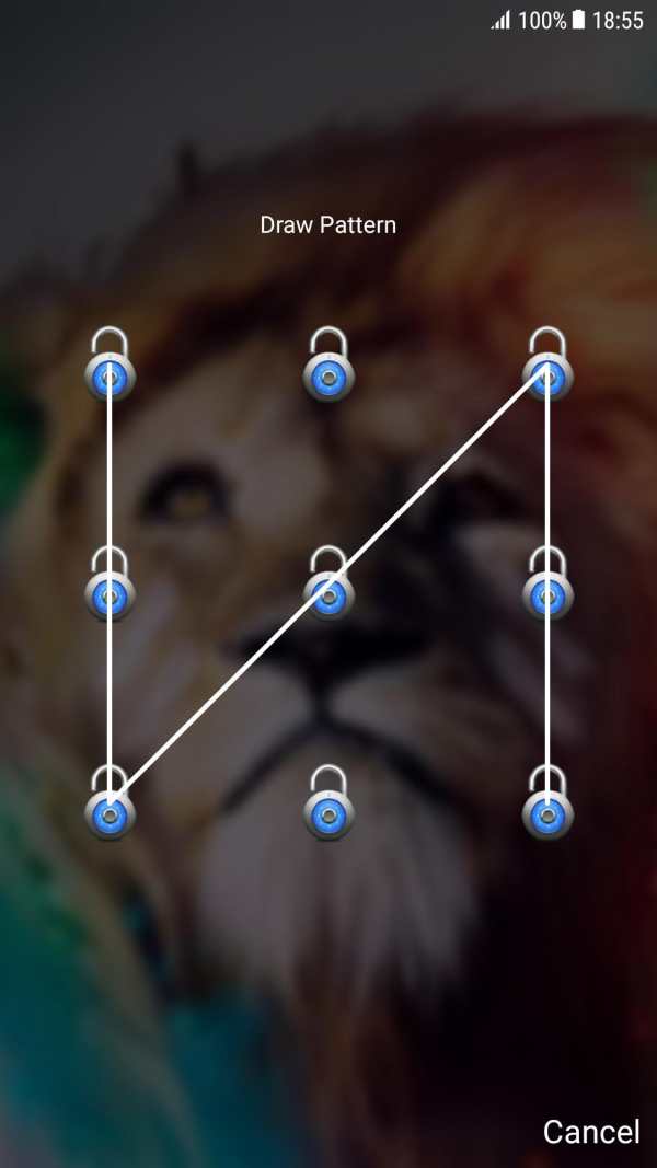 Lion Pattern Lock Screen screenshot 2