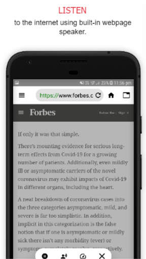 Alpha Browser: Fast and secure with article reader screenshot 1
