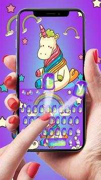 Cute Unicorn Keyboard screenshot 2